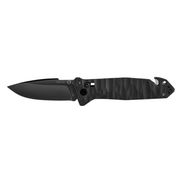 Zavírací nůž TB OUTDOOR Cac S200 French Army Knife Textured G10 Smooth Barva: černá