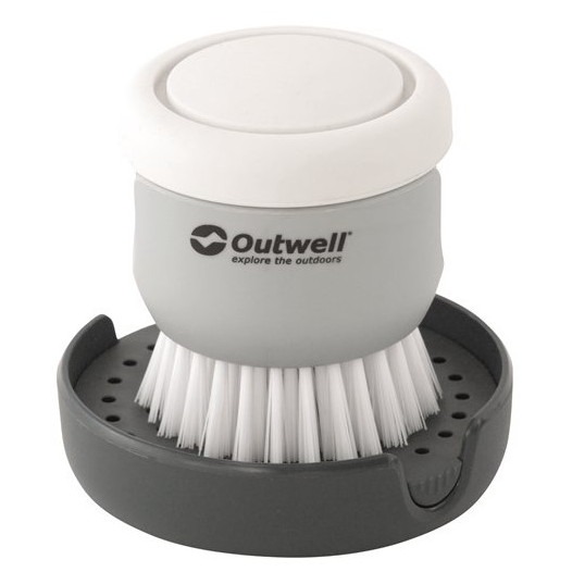 Kartáč Outwell Kitson Brush w/Soap Dispenser Barva: šedá