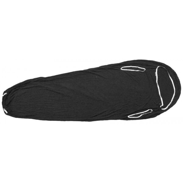 Vložka do spacáku Warmpeace Merino Capilar Inlet 180 cm Barva: černá