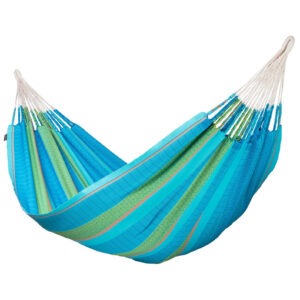 Houpací síť La Siesta Flora Kingsize Barva: modrá/zelená