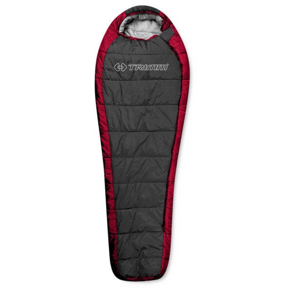 Spacák Trimm Highlander 185 cm Zip: Pravý / Barva: šedá/červená