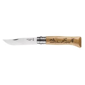 Zavírací nůž Opinel VRI No. 08 Inox s rytinou Zajíc