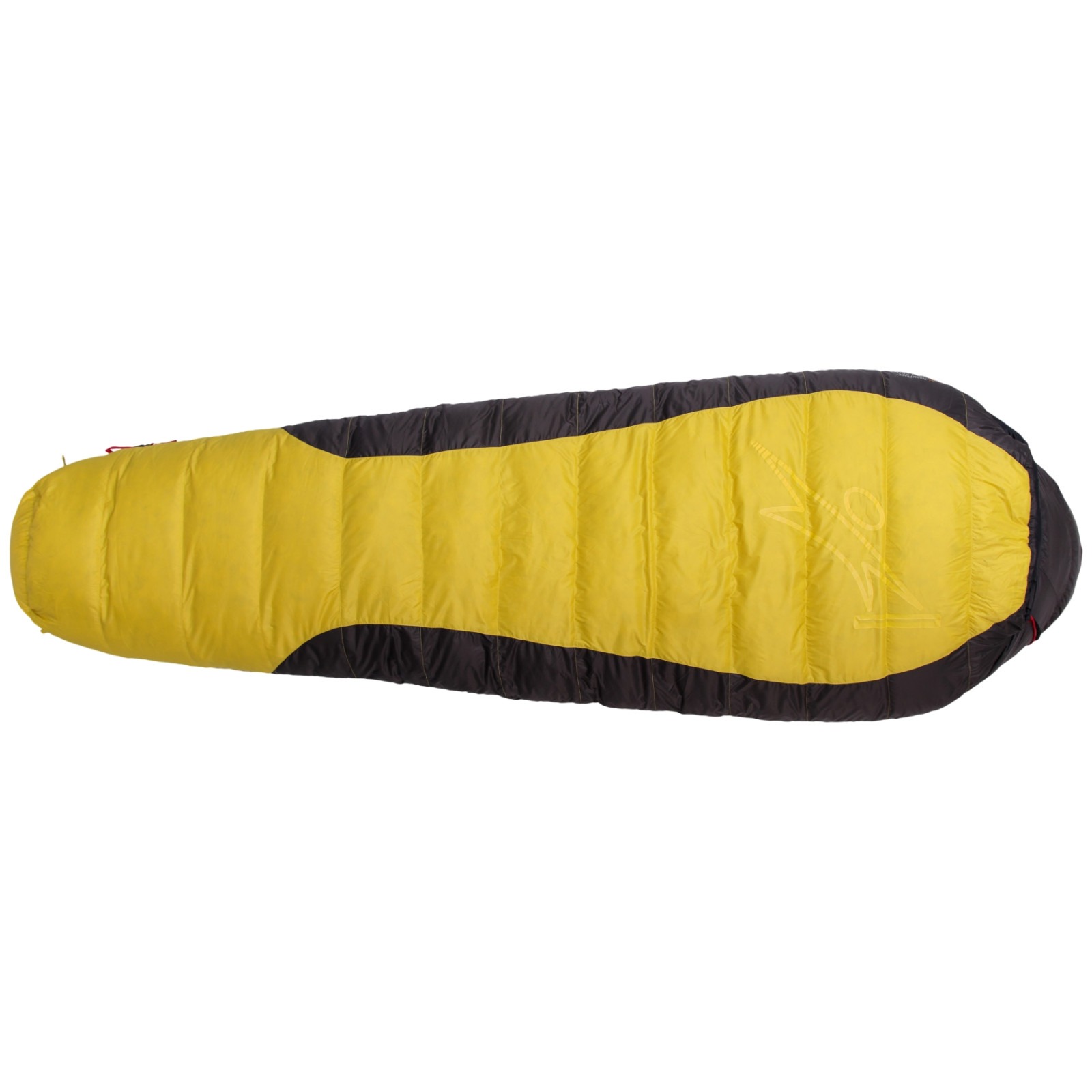 Péřový spacák Warmpeace Viking 1200 170 Cm Wide Zip: Pravý / Barva: žlutá