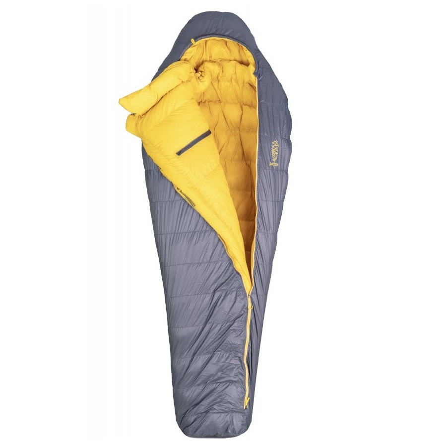 Péřový spacák Patizon DPRO 890 L (186-200 cm) Zip: Levý / Barva: šedá