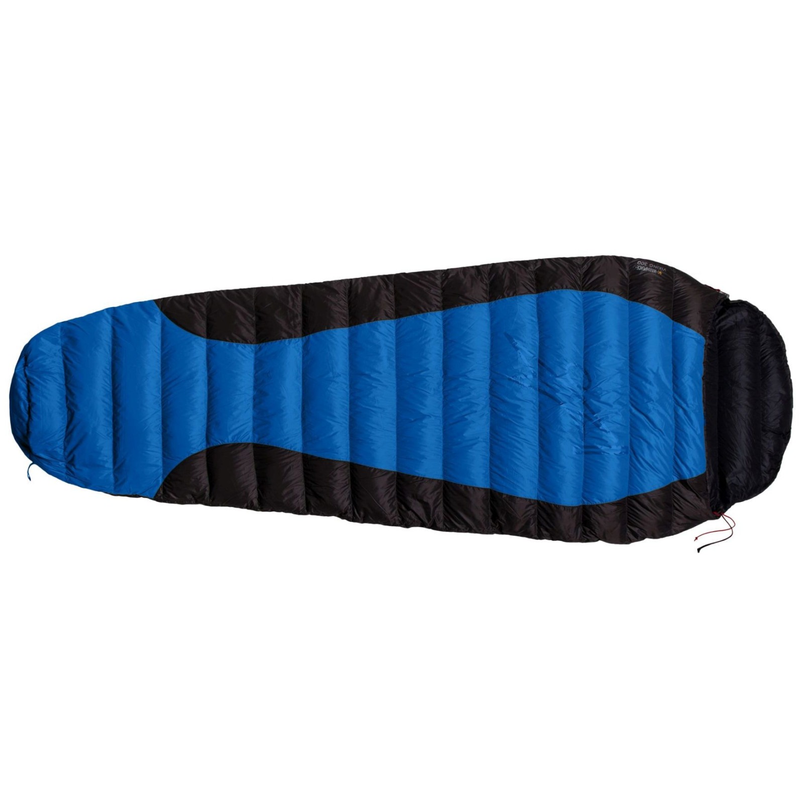 Péřový spacák Warmpeace Viking 300 180 cm Barva: modrá / Zip: Levý