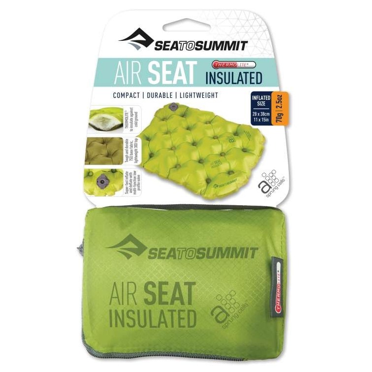 Nafukovací sedátko Sea to Summit Air Seat Insulated Barva: zelená