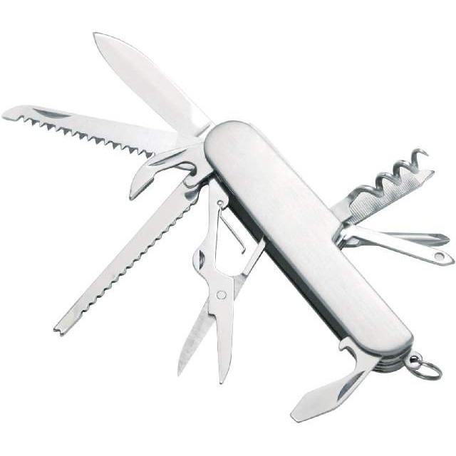 Multifunkční nůž Ferrino Coltellino 11 Funzioni Barva: stříbrná
