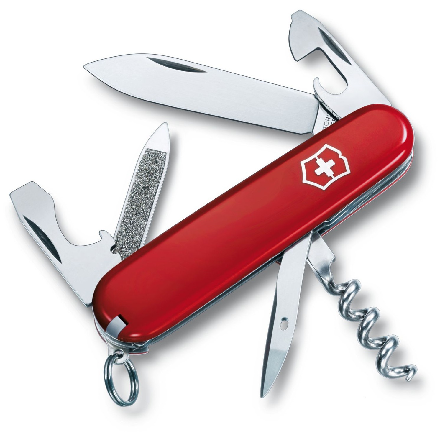 Kapesní nůž Victorinox Sportsman s kroužkem na klíče Barva: červená