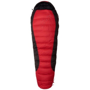 Péřový spacák Warmpeace Viking 900 195 cm Zip: Pravý / Barva: červená/šedá