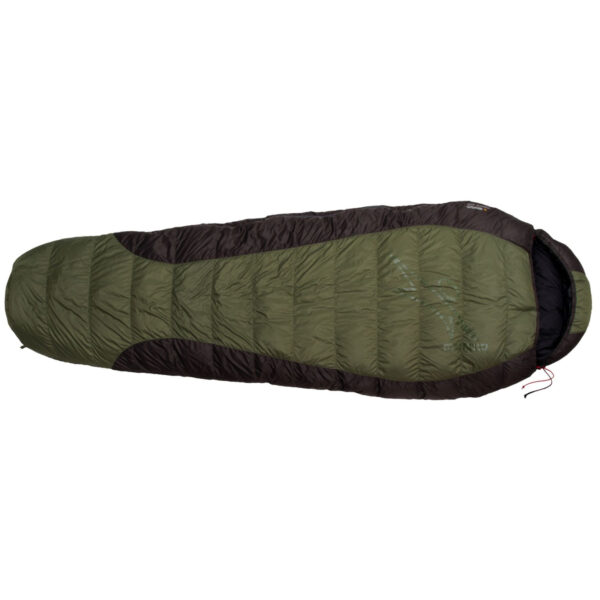 Péřový spacák Warmpeace Viking 600 170 cm Zip: Levý / Barva: zelená/černá