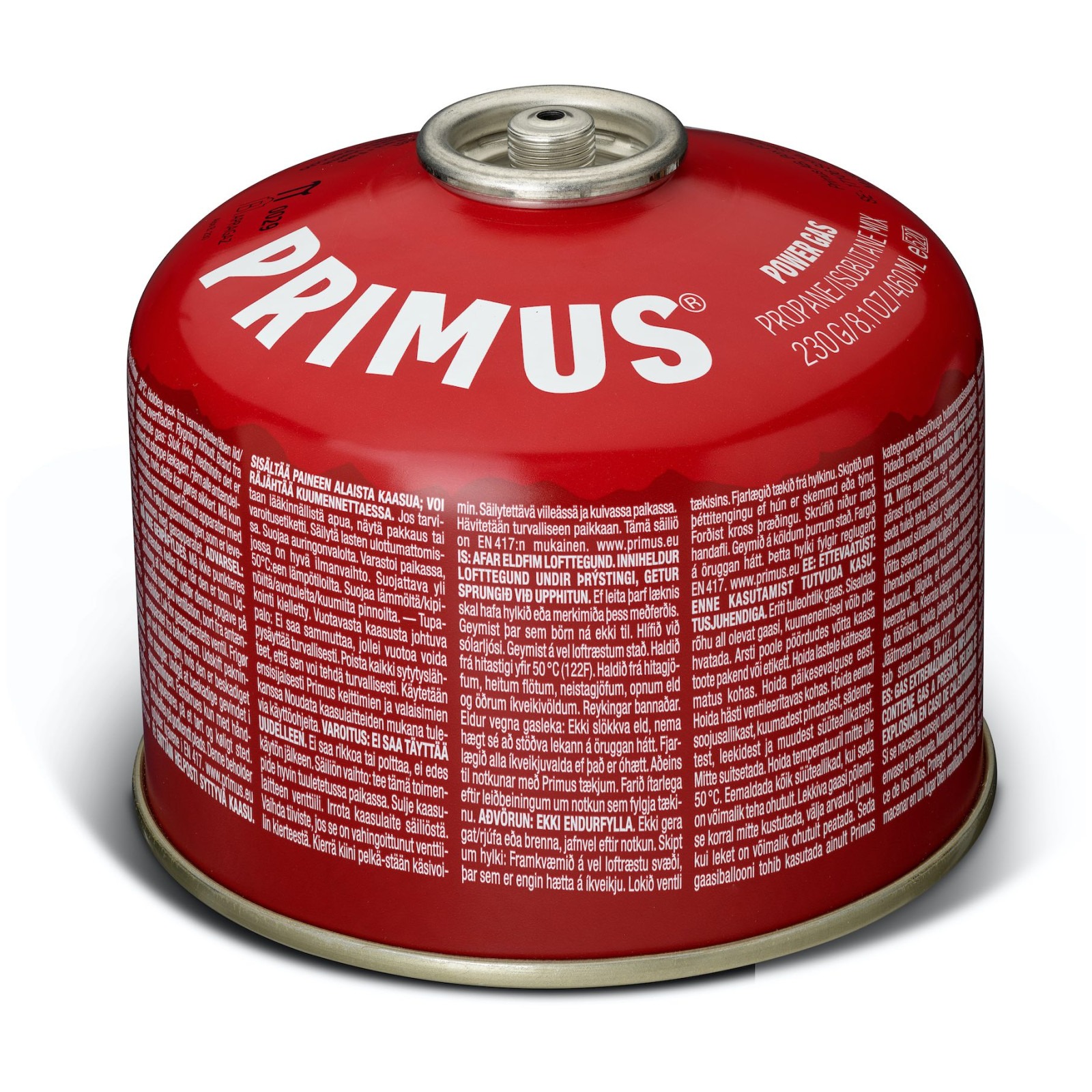 Plynová kartuše Primus Power Gas 230g L1 Barva: červená
