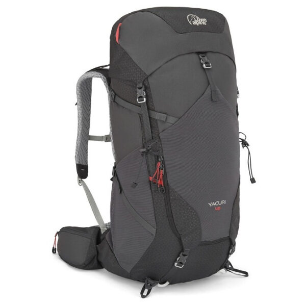 Batoh Lowe Alpine Yacuri 48 Velikost zad batohu: L/XL / Barva: černá/šedá