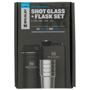 Dárkový set Stanley Placatka 230ml + 4 ks panák Barva: černá