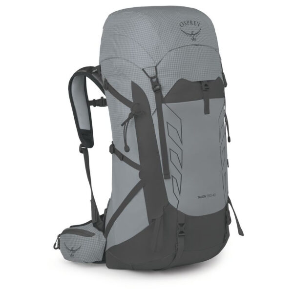 Turistický batoh Osprey Talon Pro 40 Velikost zad batohu: S/M / Barva: šedá
