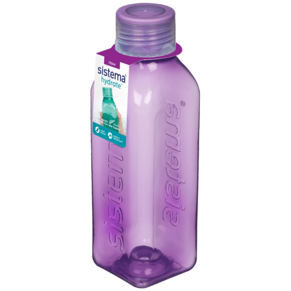 Láhev Sistema Square 725ml Barva: fialová/šedá