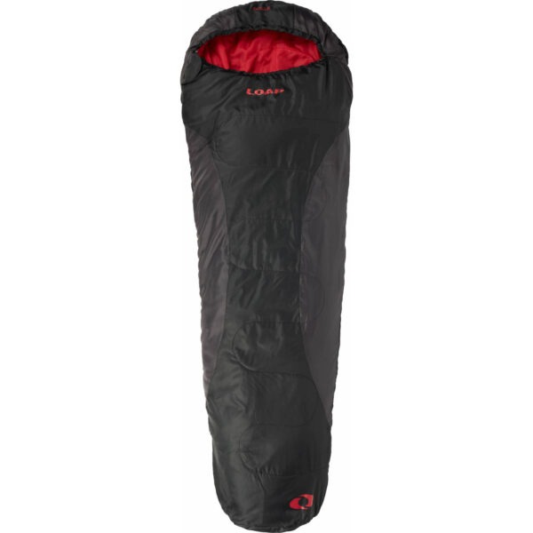 Třísezónní spacák Loap Solle Zip: Levý / Barva: černá/šedá