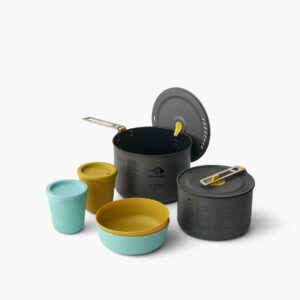 Sada nádobí Sea to Summit Frontier UL Two Pot Cook Set 2P 6 Piece Barva: šedá/modrá