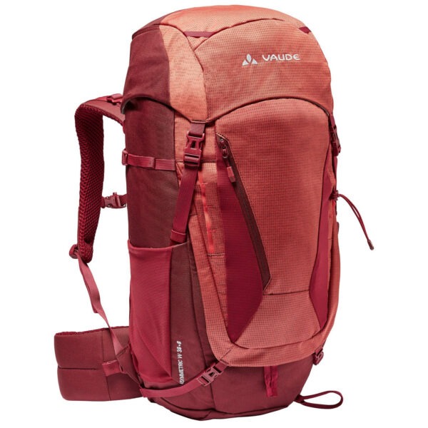 Dámský turistický batoh Vaude Women's Asymmetric 38+8 Barva: červená