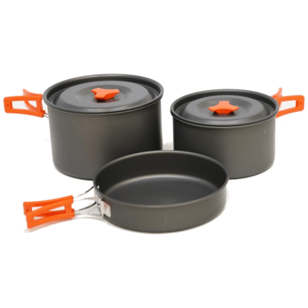 Set nádobí Vango Hard Anodised 4 Person Cook Kit Barva: černá/oranžová