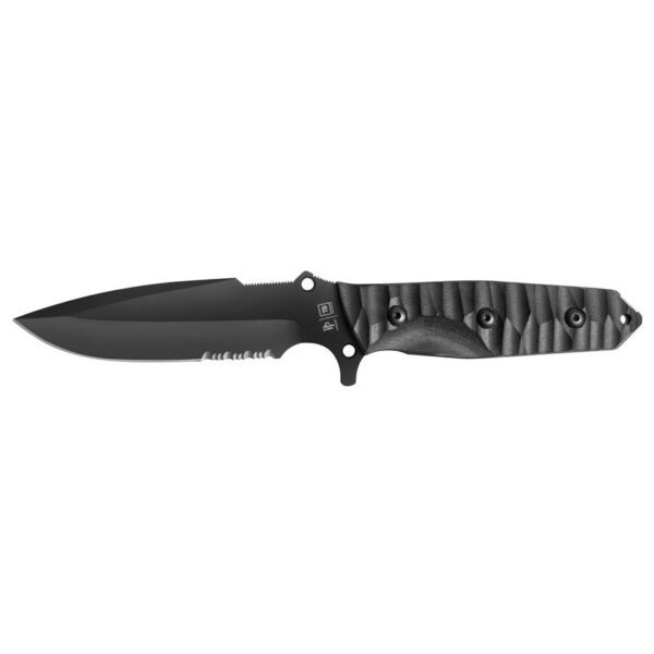 Nůž TB OUTDOOR Maraudeur Survival Knife G10 Serrated Barva: černá