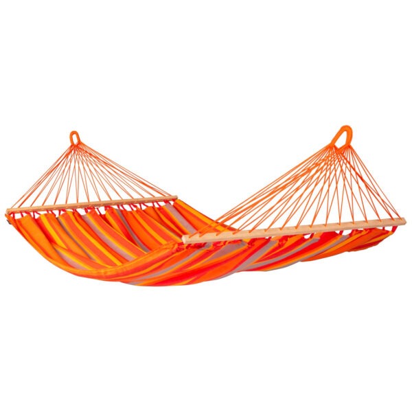 Houpací síť s tyčemi La Siesta Alisio Double Barva: oranžová