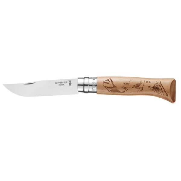 Nůž Opinel Vri N°8 Inox Biking Barva: přírodní