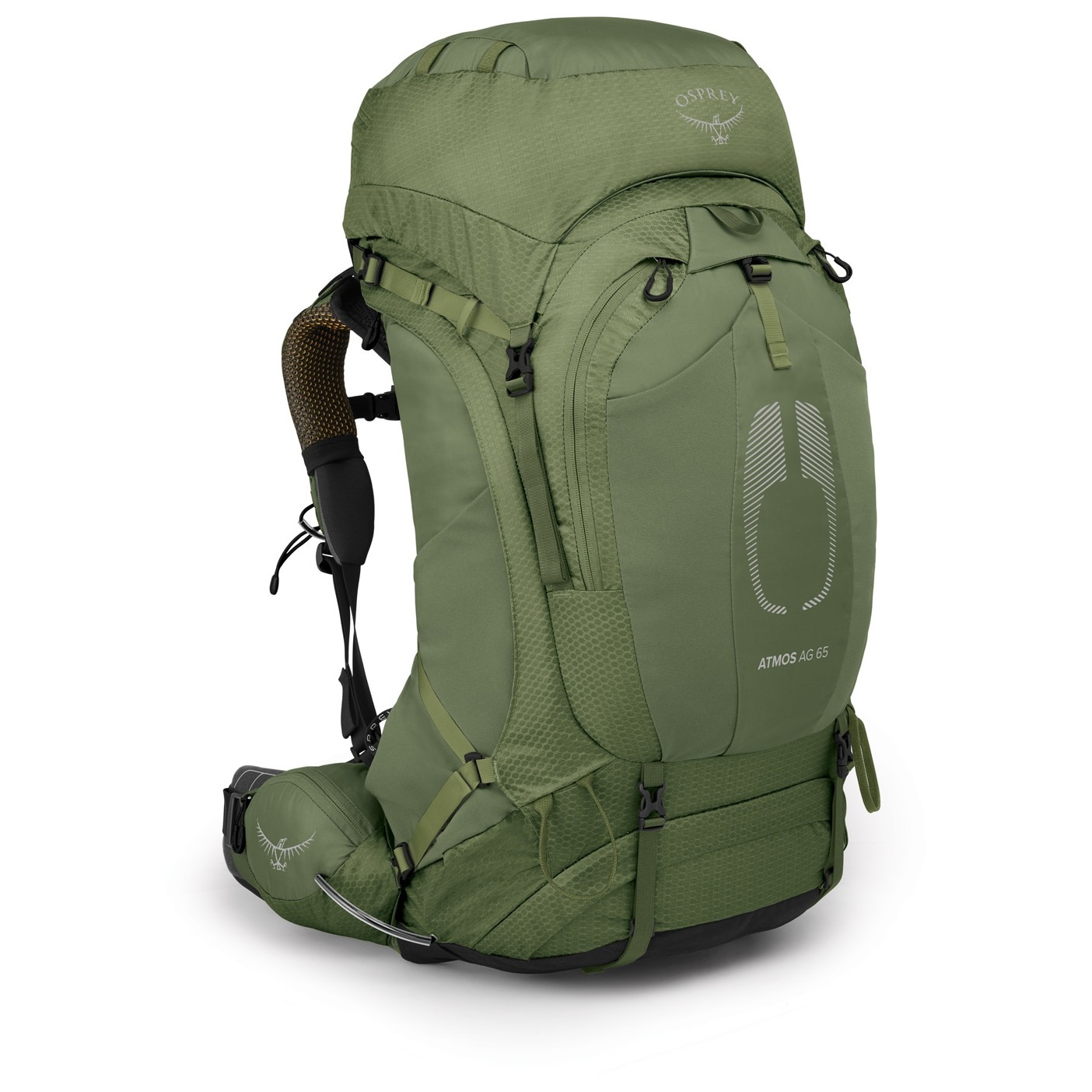 Turistický batoh Osprey Atmos Ag 65 Velikost zad batohu: S/M / Barva: zelená